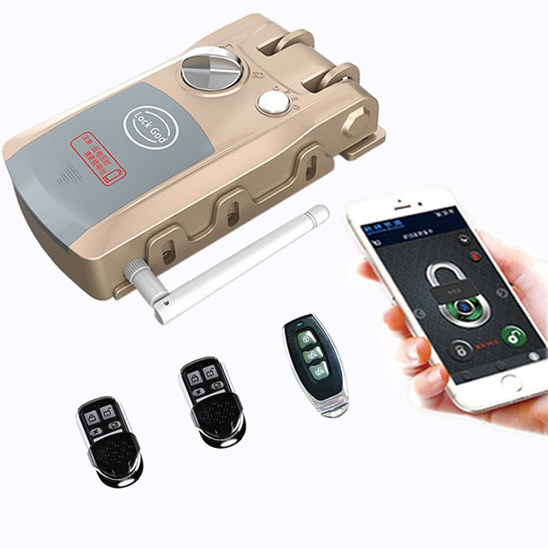 华星强遥控锁密码锁智能锁蓝牙门锁电子感应锁暗锁家用防盗锁大门锁