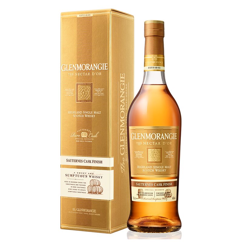 GLENMORANGIE 格兰杰 苏玳酒桶窖藏陈酿 12年 高地 苏格兰 单一麦芽威士忌 46%vol 700ml