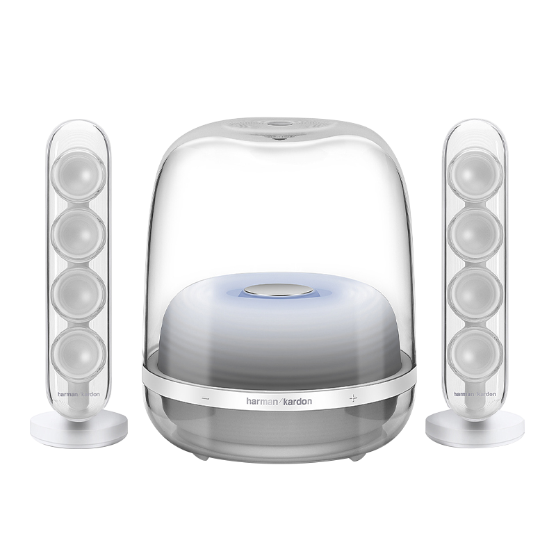 哈曼卡顿（Harman/Kardon） SoundSticks 4 全新一代桌面蓝牙音箱 水晶4代黑 2.1声道  SoundSticks4水晶四代白色