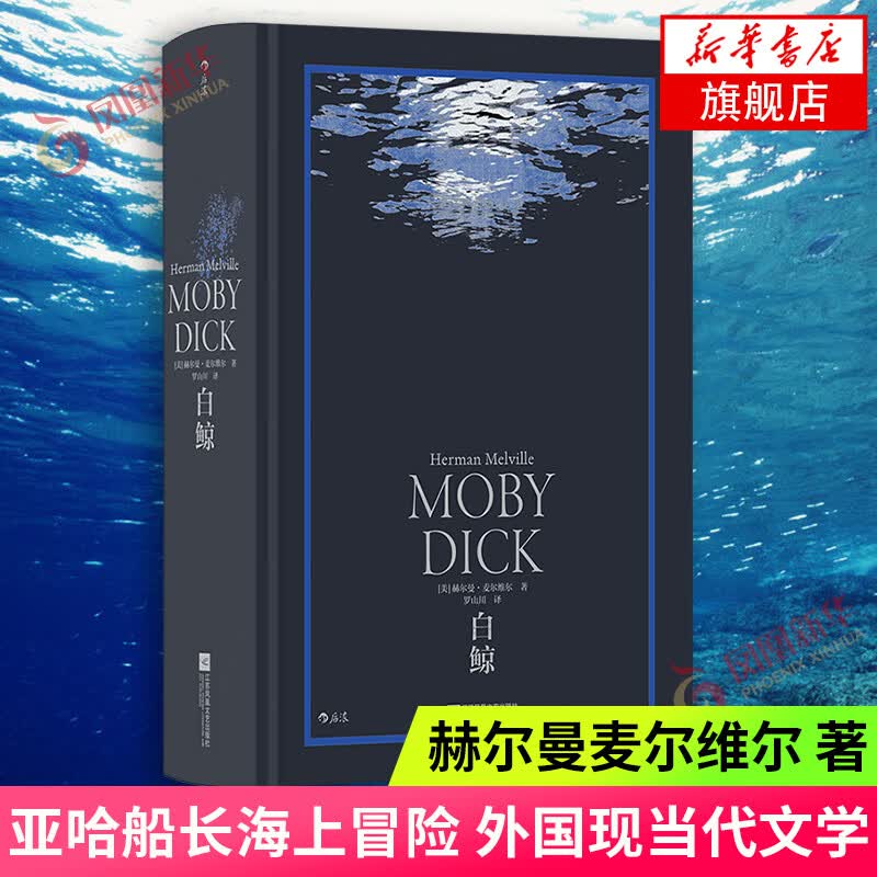 白鲸 赫尔曼麦尔维尔 著 美国小说外国小说航海冒险小说 电影白鲸记原著小说亚哈船长海上冒险现当代文学正版书