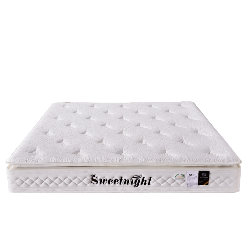 Sweetnight 弹簧床垫五星级酒店床垫超软进口乳胶分区静音独立弹簧可拆洗床垫可定制 奥斯 1.8米*2米