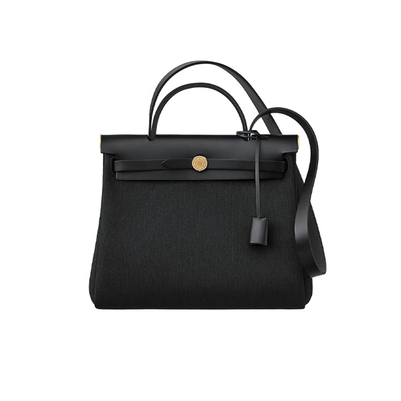 爱马仕(hermes)女包herbagzip31 retourne金扣斜挎单肩手提包 h078971