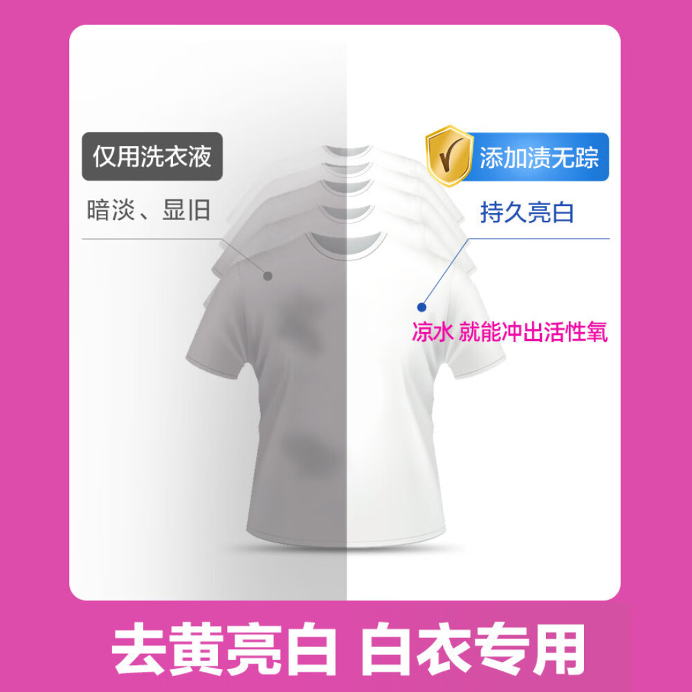 【精选好物】彩漂洗衣液浓缩活氧彩漂液衣物清洁剂去黄去渍多功能 500ml 1瓶