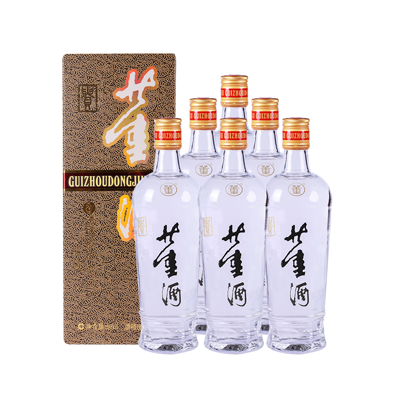 董酒 老贵董 董香型白酒 54度500ml 纯粮固态发酵 中秋送礼 口粮酒 54度 500mL 6瓶