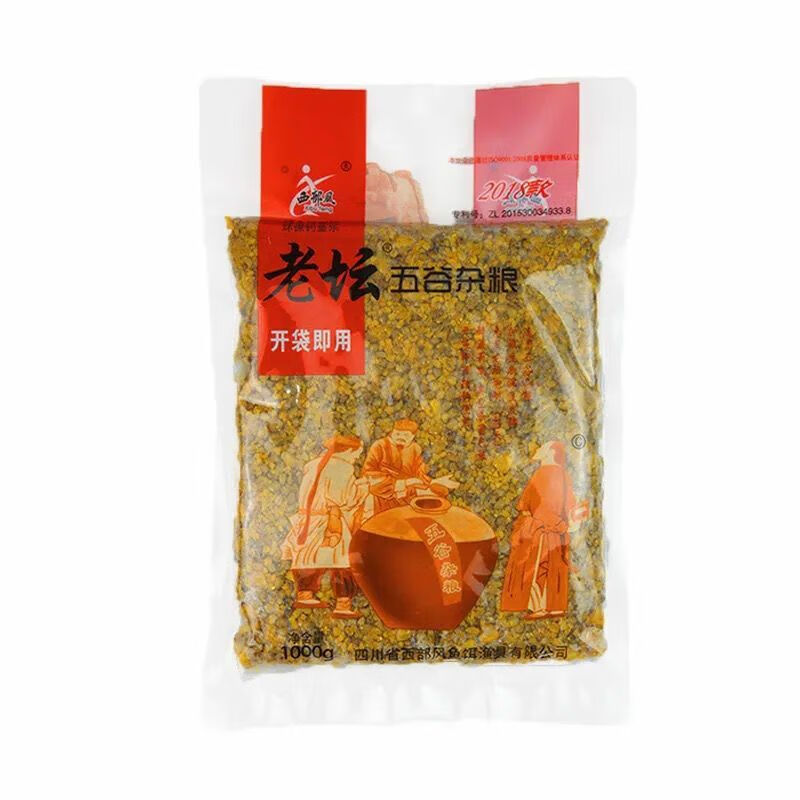 老坛五谷鲫鱼窝料鲤鱼鱼饵野钓草青鱼打窝钓鱼饵料 1000g老坛五谷杂粮