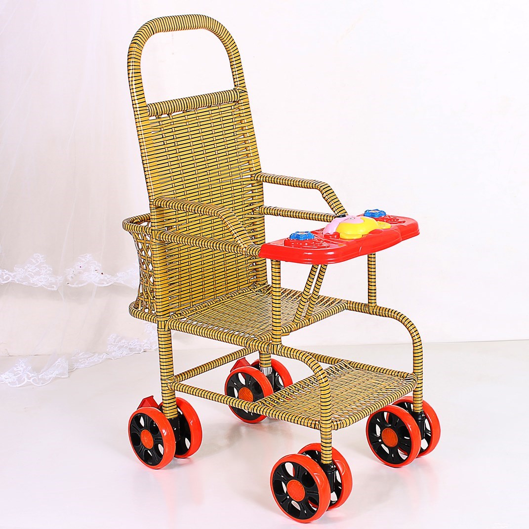 惠珍裕竹藤推车婴儿夏天手工编织轻便宝宝车夏季清凉竹子防侧翻童车