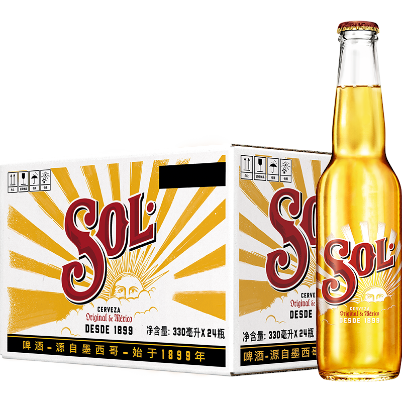 SOL 苏尔 苏尔啤酒 330ml*24瓶