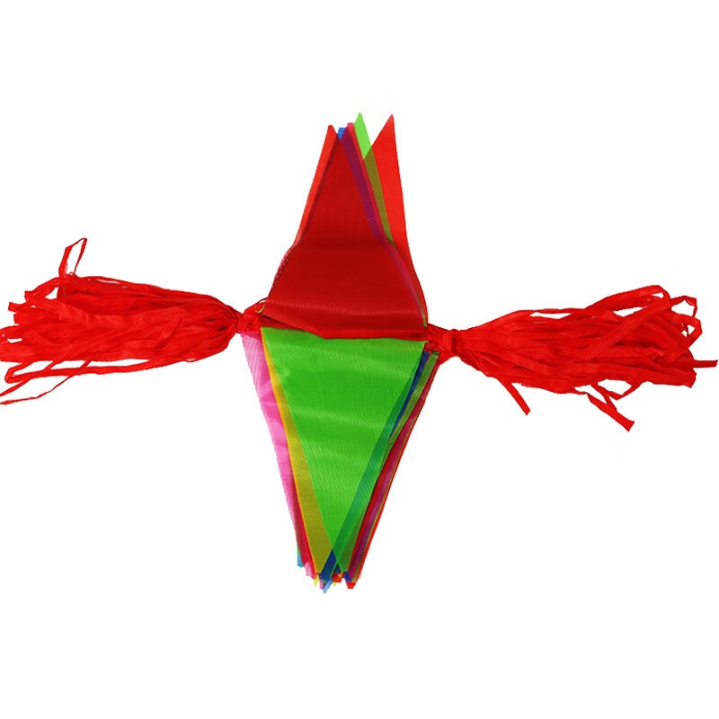 映容 彩旗装饰 三角串旗户外小红旗五彩拉旗结婚院子吊旗幼儿园彩带