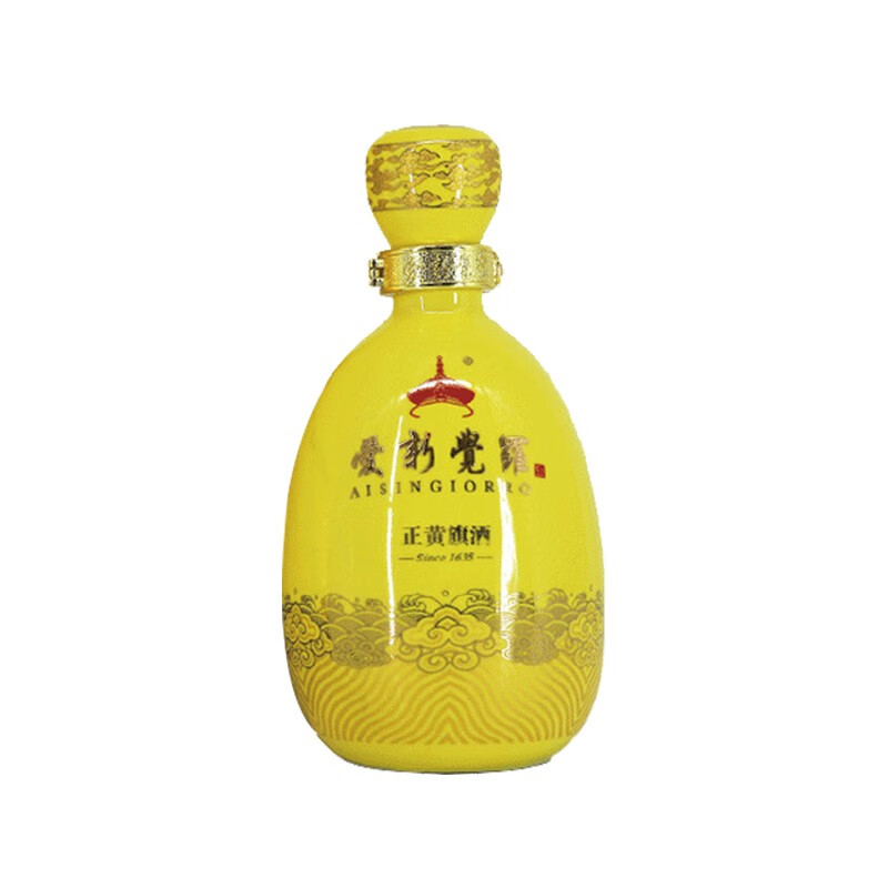 愛新覺羅【中秋送礼】正黄旗白酒500ml*1瓶52度浓香型老字号 聚会送礼盒款 52%vol 500mL 1瓶 正黄旗