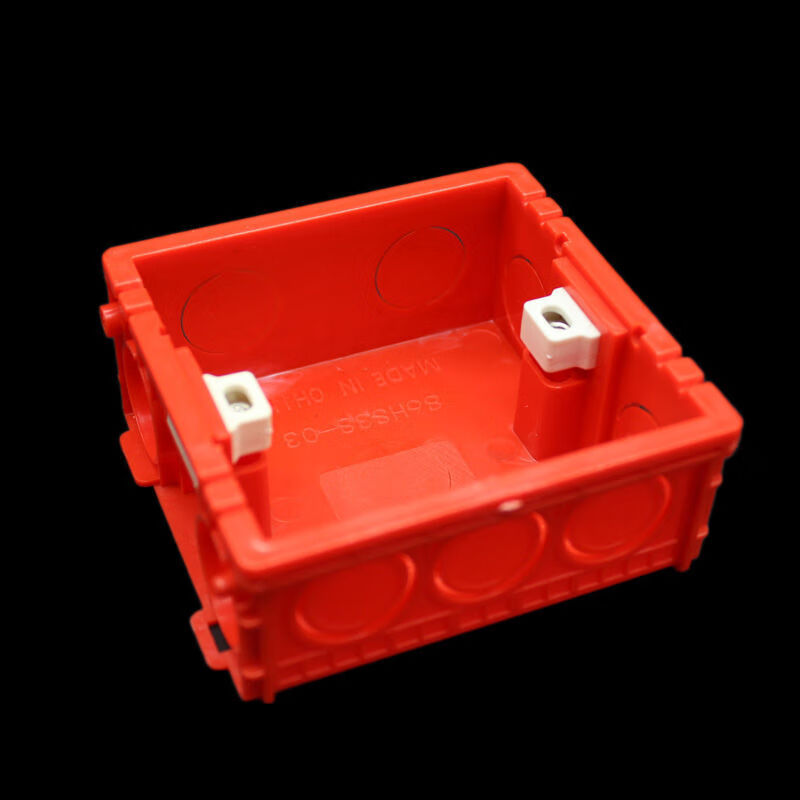 86型底盒38mm暗盒接线浅盒开关插座面板暗盒通用 精品款白色10个