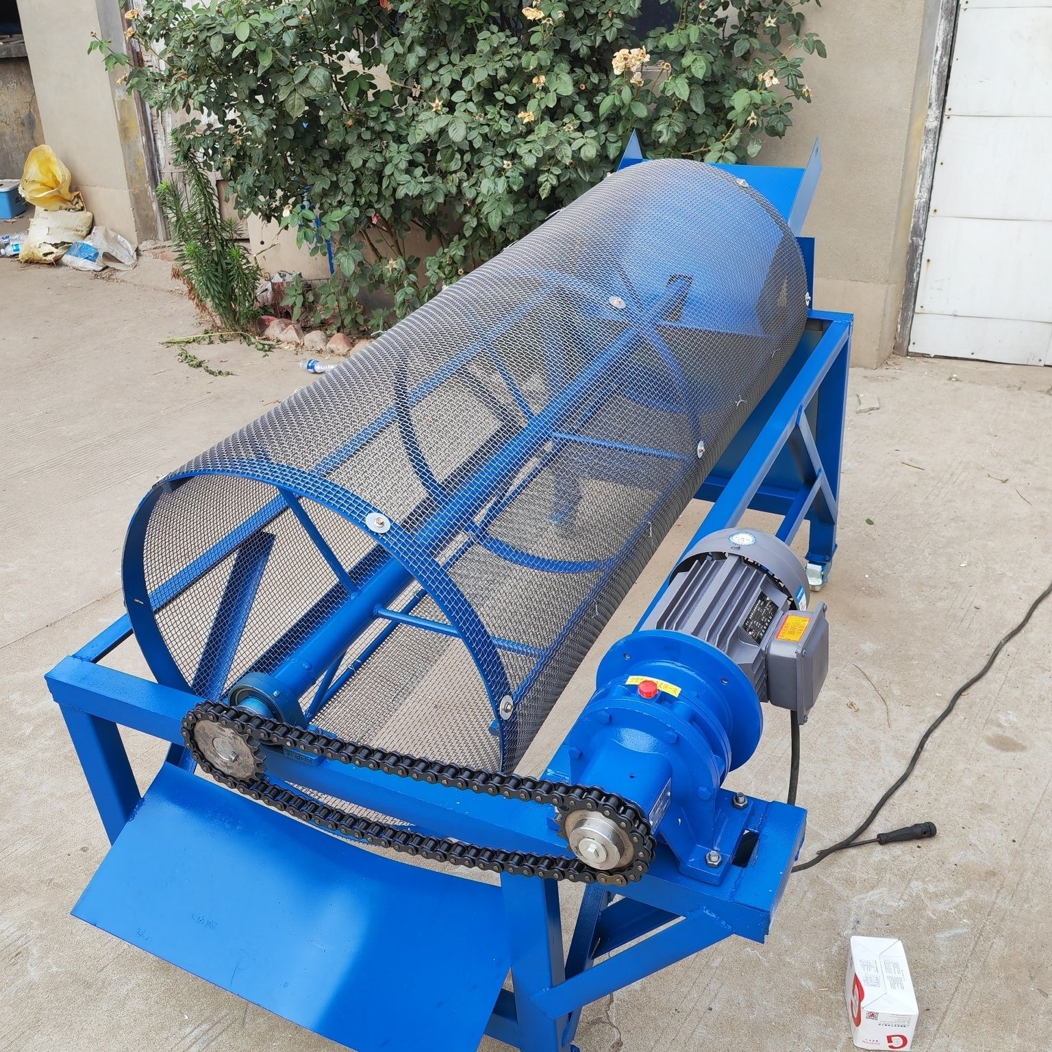 筛沙机锯末筛选机颗粒分离机两用多功能筛土自动转筛机 简易滚筒筛