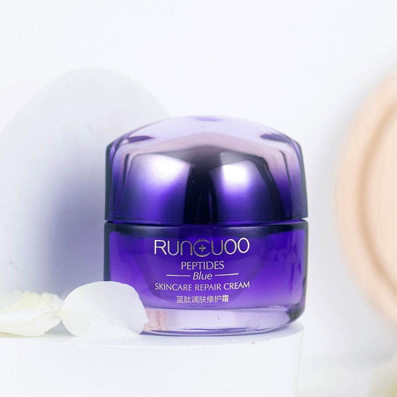 润初妍runcuoo蓝肽调护肤品修护水乳补水套装女士用护肤品套盒 蓝肽调