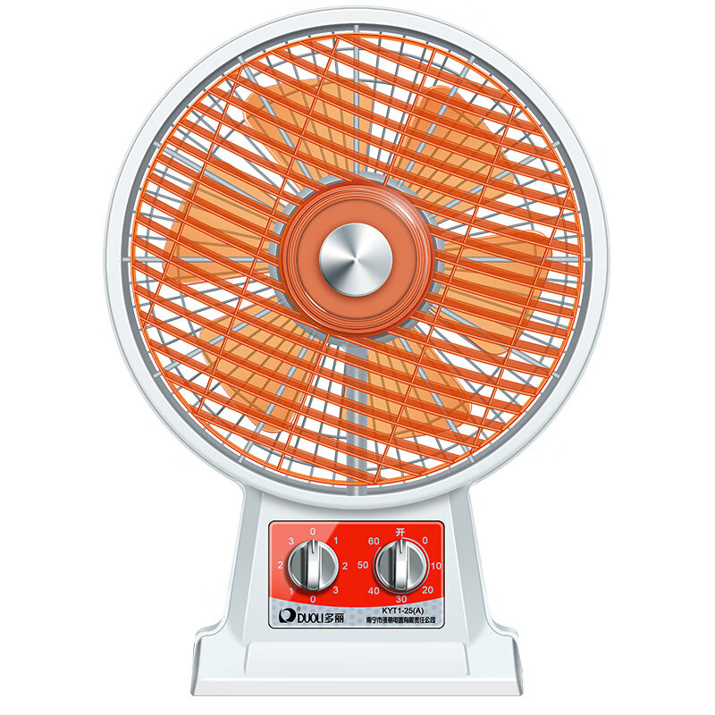 多丽电风扇台扇家用台式转页扇电风扇鸿运扇座钟扇定时学生kyt1-25a