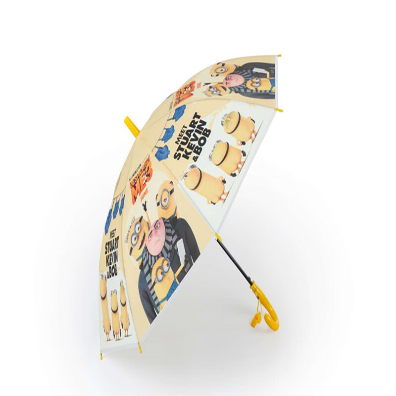 卡通儿童雨伞POE伞 创意卡通动漫个性晴雨伞 小黄人卡通雨伞