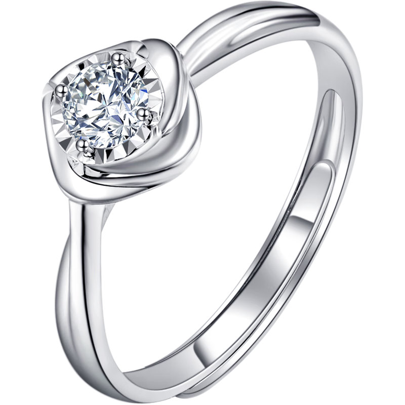 喜钻60分镶嵌PT950铂金钻戒价格走势和销量趋势