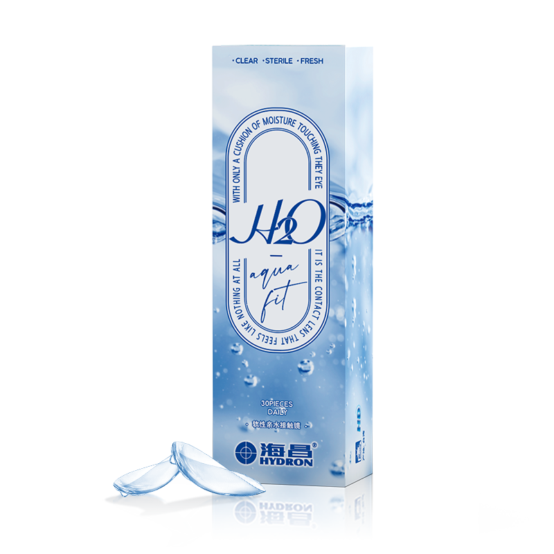 海昌H2O系列透明隐形眼镜日抛30片装475度：品质和实惠合一