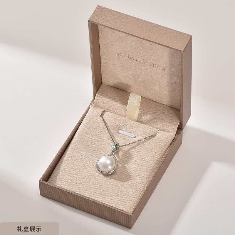 京润珍珠碧梦925银10-11mm馒头形淡水珍珠吊坠母亲节礼物送长辈 【碧梦】10-11mm 送S925银链
