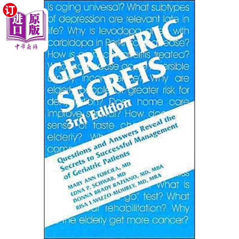 海外直订医药图书geriatric secrets 衰老的秘密