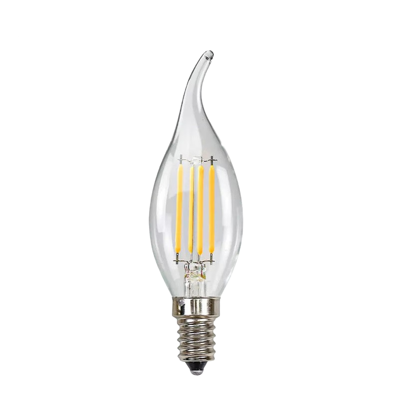 ���� LED���������ŵ���c35��β��β����װ�ε�ˮ����˿����E14С�ݿ� 6��ů��2700K c35(��β) E14