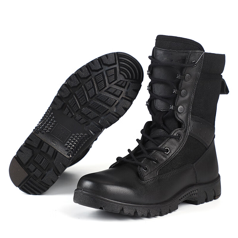 戌卫 户外17作训靴男春秋凯夫拉防滑耐磨战术靴训练高帮靴子