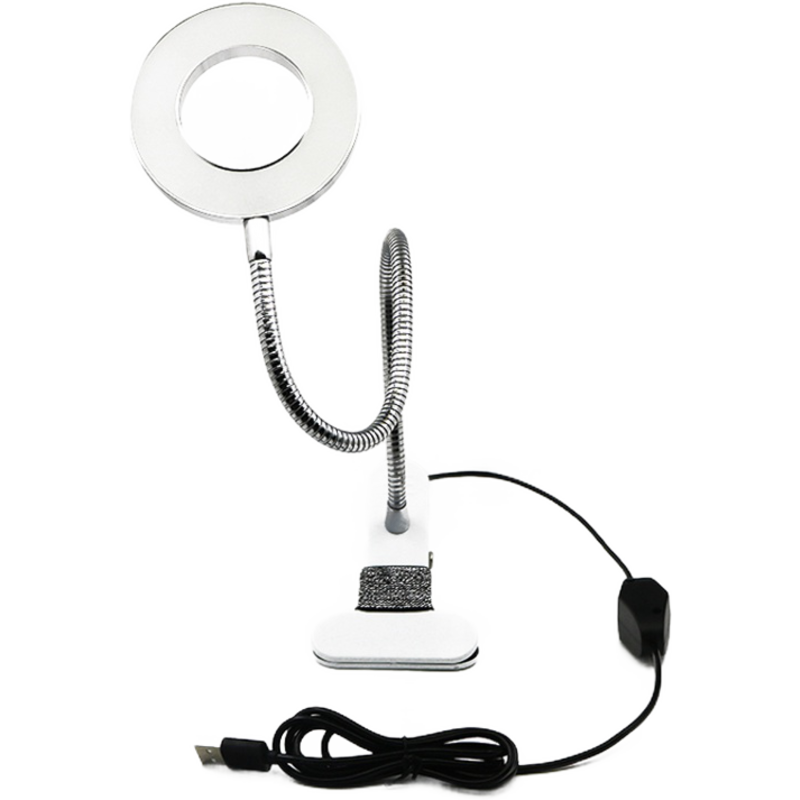 半紋繡師燈便攜美容小臺燈USB插電紋身燈折疊式工具用品 升級版-燈光/暖光雙用燈 增強版