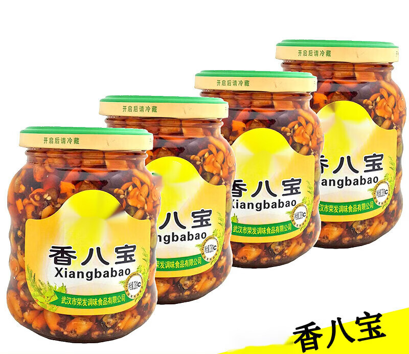 富运香八宝  香脆多凉拌调料 下饭拌饭酱年货 香八宝238g*4瓶