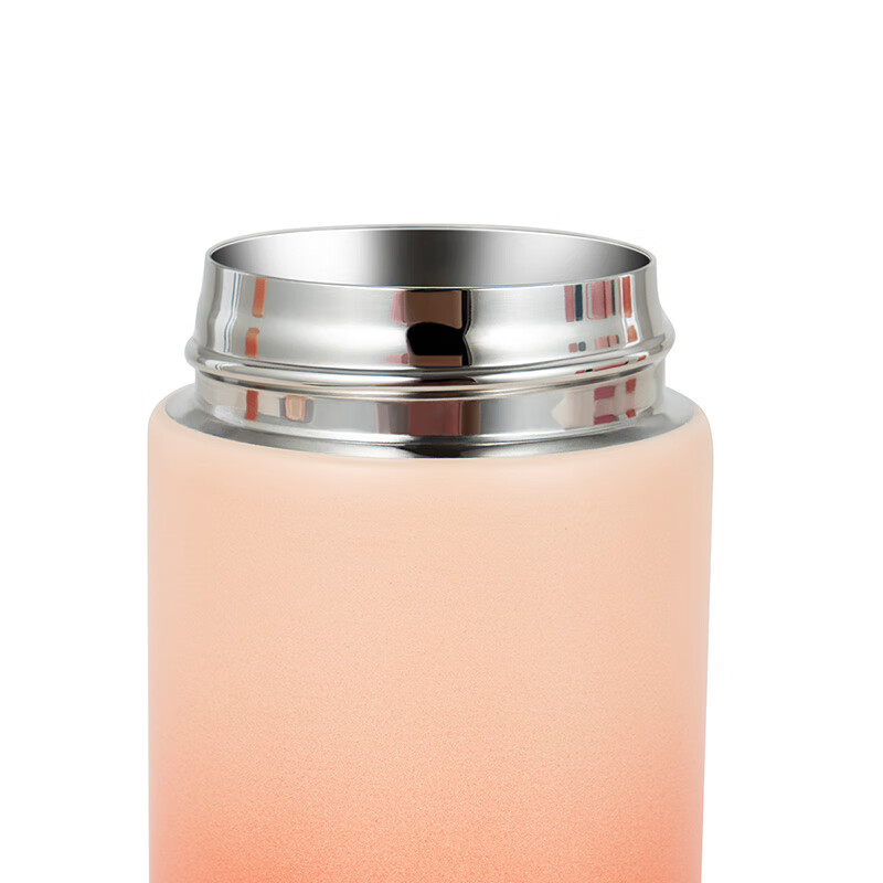 Debo 德铂保温壶热水瓶暖壶保温瓶办公室暖瓶大容量 304不锈钢-杯壶套装-渐变橙