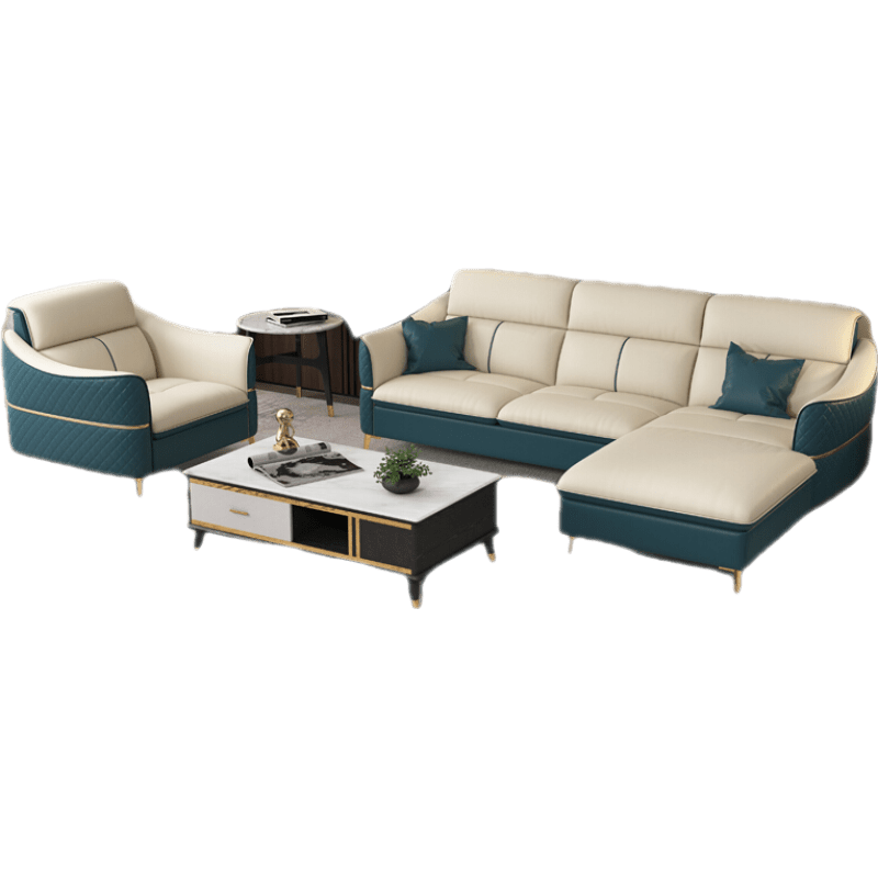 伊琦美真皮沙发极简真皮沙发头层牛皮意式极简客厅三人贵妃组合乳胶简约轻奢沙发转角大小户型沙发 三人 国产牛皮+恒温海绵+实木框架