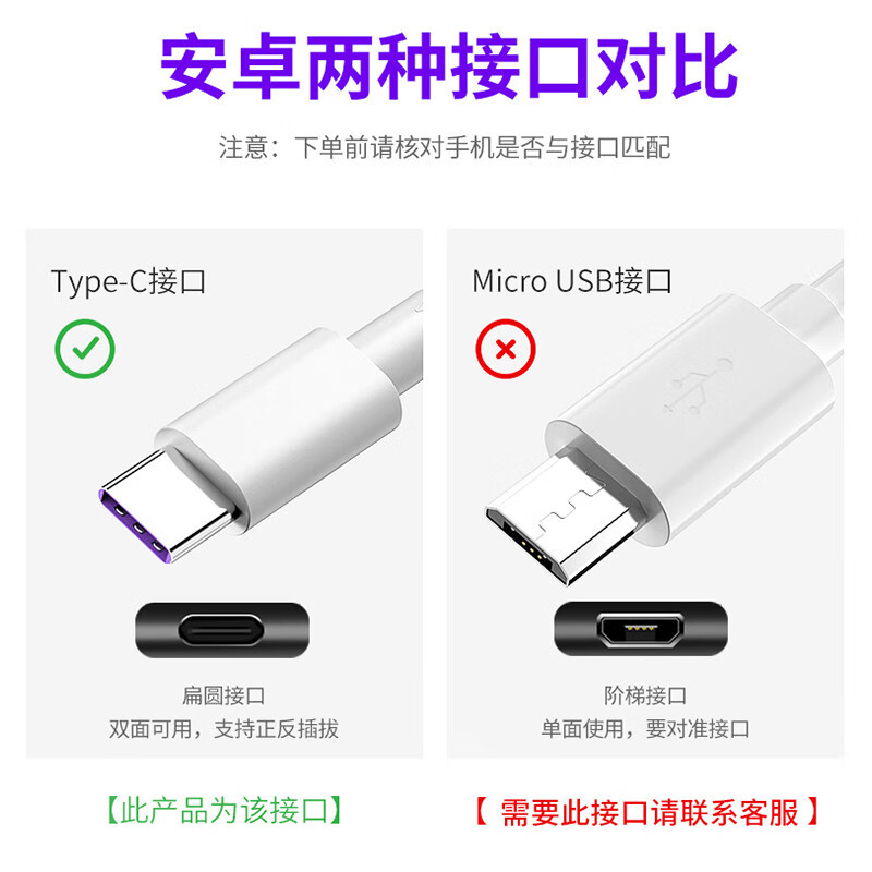 mijvtype-c超级快充线适用于华为数据线5A快充手机充电线mate30p40p30p20荣耀V10v20nova5 5A USB-C超级快充【1米】1条装