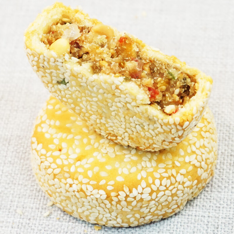 维霆安徽合肥特产四大名点庐州大芝麻饼五仁月饼手工老式糕点 500g