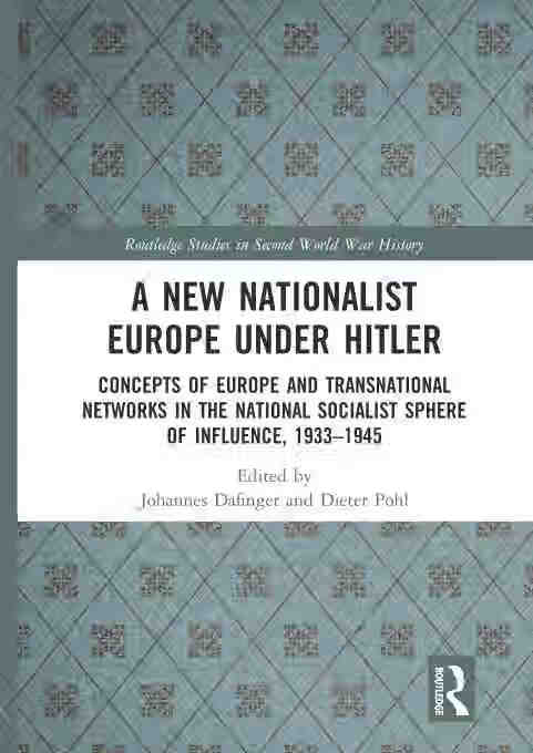 预售 按需印刷 a new nationalist europe under hitler