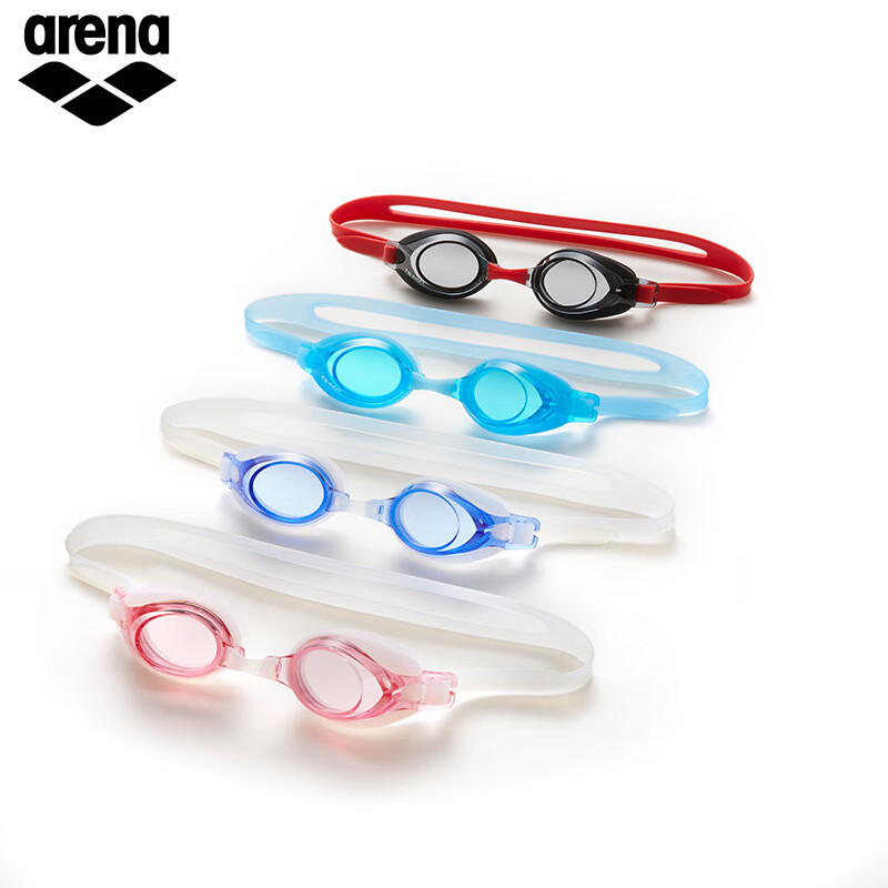 阿瑞娜（arena）防雾先锋进口高清防水泳镜青少年男女泳镜不起雾游泳镜  粉色-非镀膜款（4100JE-CPNK） 平光