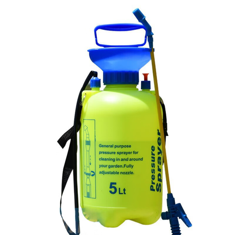 台优5l/8l气压喷壶大容量喷雾器肩背式喷水壶园艺喷药消毒浇花加厚壶