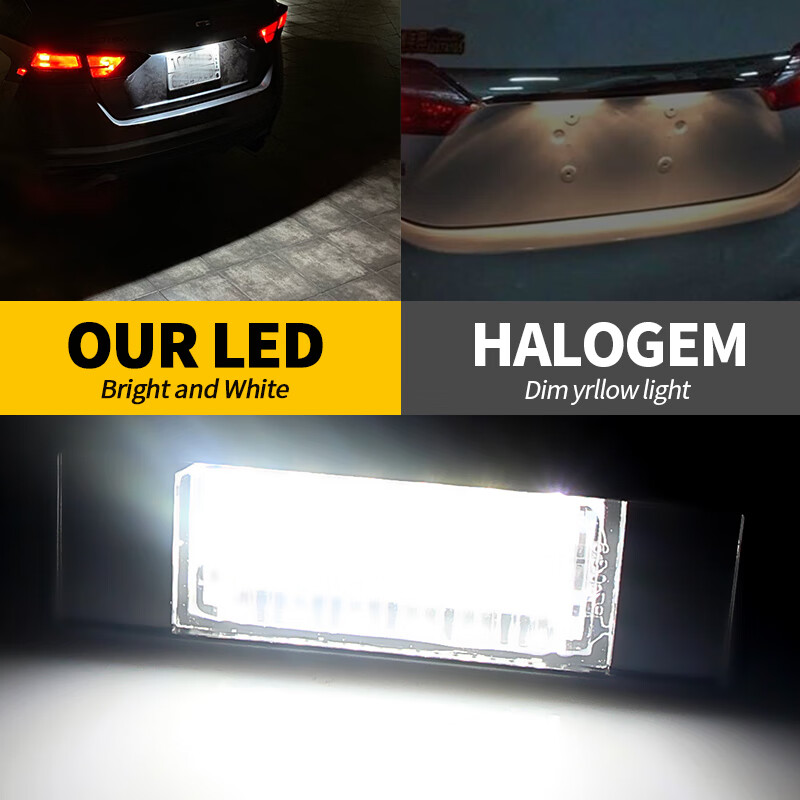 劲战适用奔驰威霆Vito W639 W906 唯雅诺Viano LED后车牌照灯总成白光