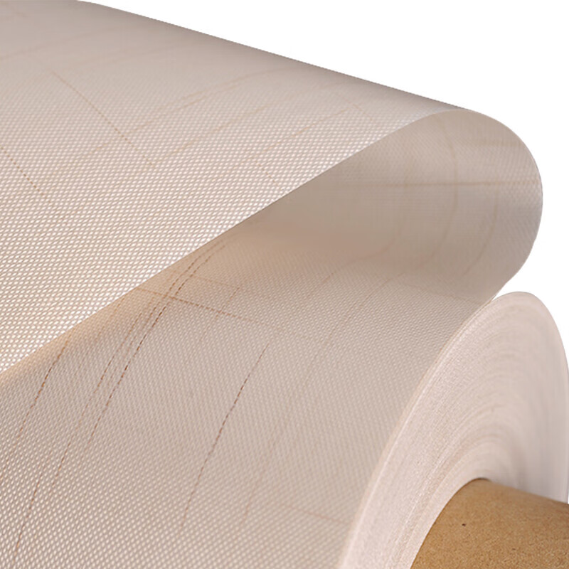 毅鹏米黄色高温布聚四氟乙烯封口机铁氟龙漆油布绝缘布不沾隔热高温布