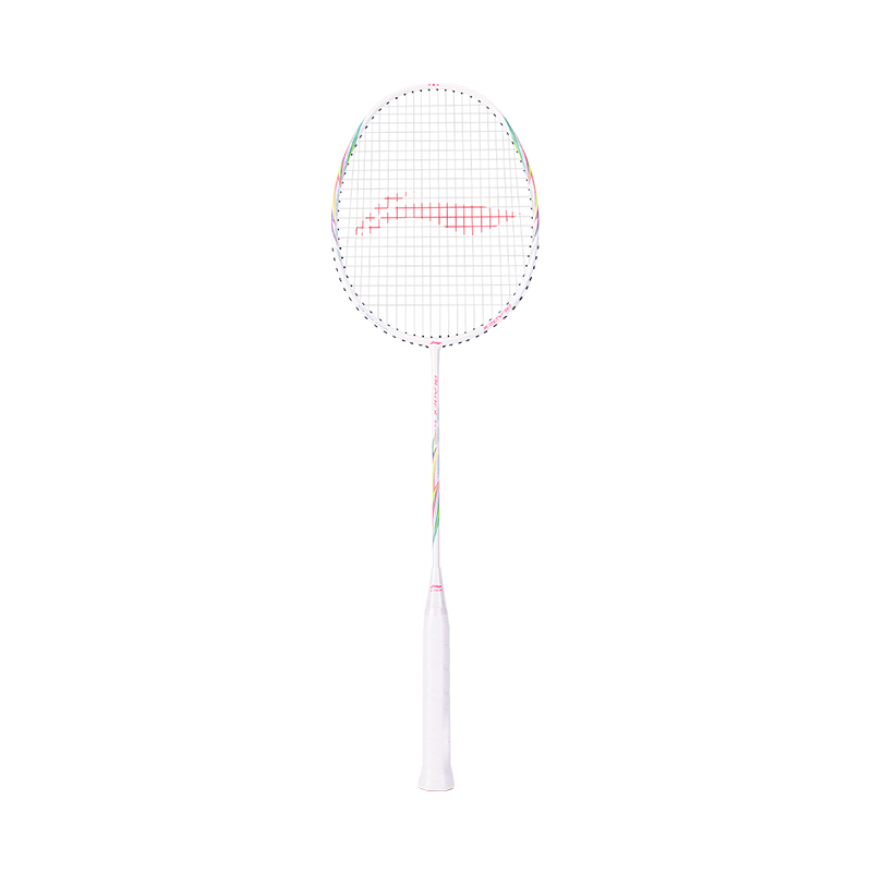 LI-NING 李宁 羽毛球拍单拍5U超轻全碳素碳纤维羽拍锋影小钢炮 白色*