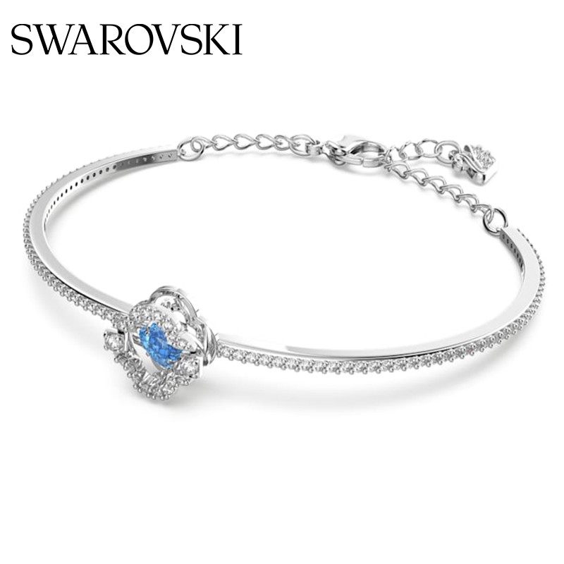 施华洛世奇(SWAROVSKI)【七夕情人节礼物】 UNA SPARKLING DC 手镯女轻奢饰品女 蓝色 5642922