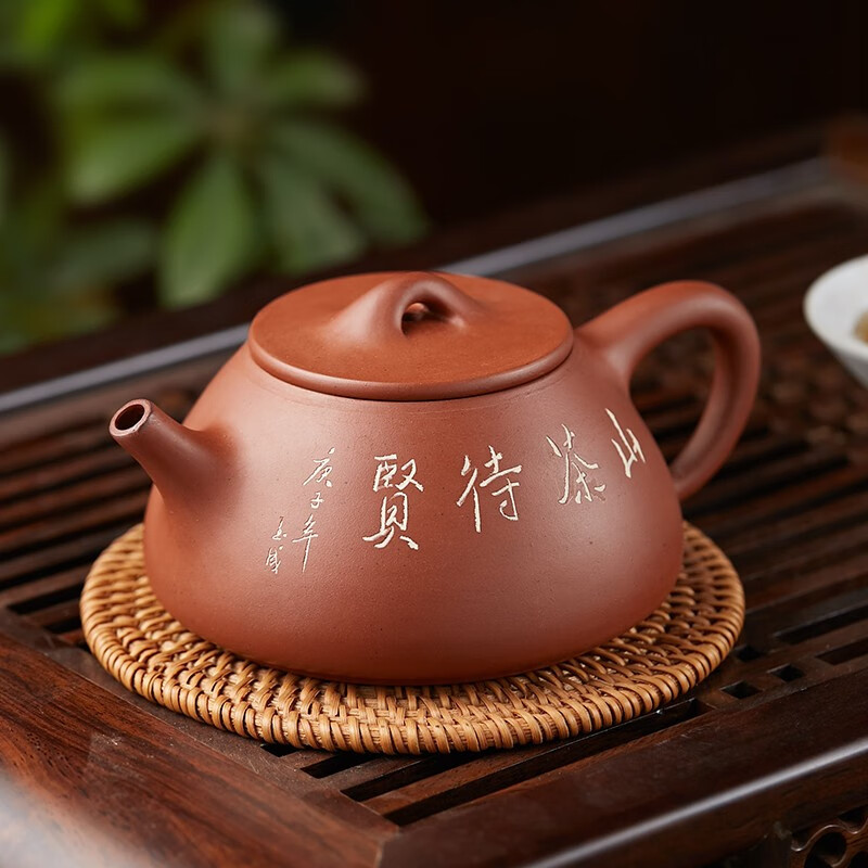 此时此刻 重庆荣昌陶纯手工石瓢壶郭绍全茶壶家用泡茶壶茶具茶器