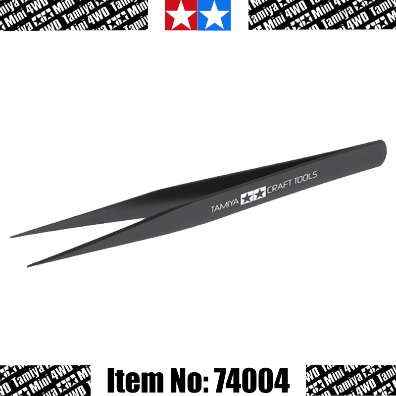 田宫(tamiya)镊子模型制作专用精密反向尖头直头弯头镊子贴纸专用蚀刻