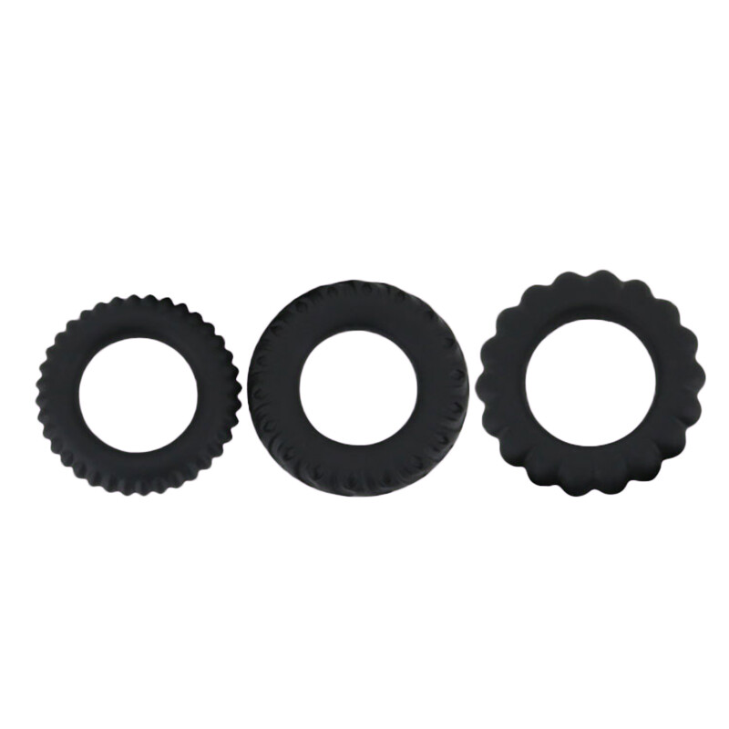 百乐（baile） （BAILE） 男用锁精环羊眼圈 套环 情趣性用品 3只装(A) 中号