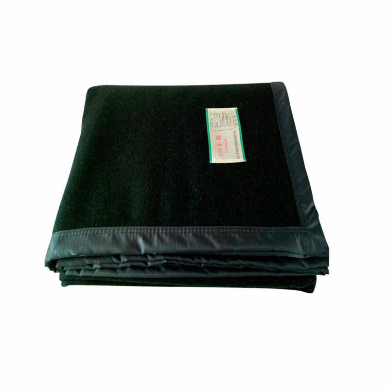 劳保佳 09毛毯 军绿毛毯 野营救灾公用被子 墨绿色毛毯 空调毯 军绿09