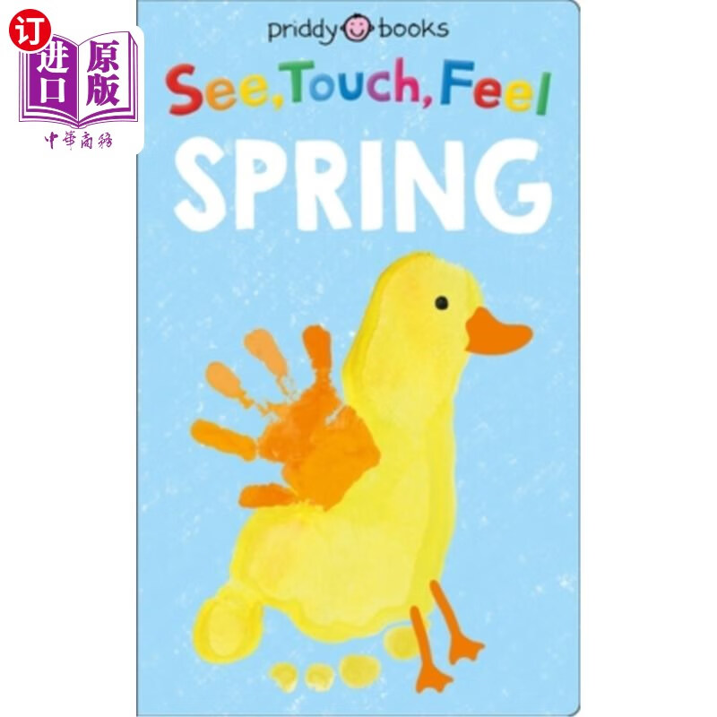 海外直订see, touch, feel: spring 看,摸,摸:春天