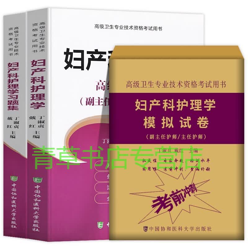 正版 妇产科护理学副主任主任护师职称考试书 正高 副高考试资料用书 习题集+护师进阶+模拟试卷 3册