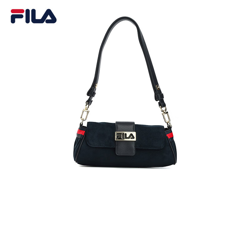 FILA 斐乐官方女子挎包新时尚腋下包优雅通勤单肩包手提包 传奇蓝-NV属于什么档次？