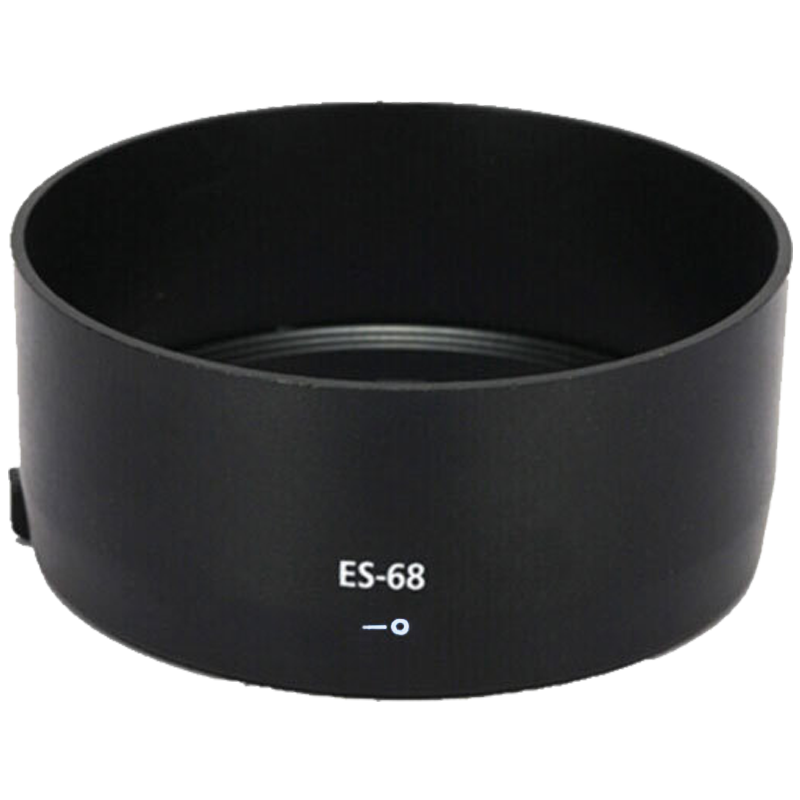 Earlymen 早行客 ES-68 适用佳能EF50f/1.8STM直筒遮光罩三代小痰盂49mm定焦镜头90D80D 800D 850D 200DII 5D4