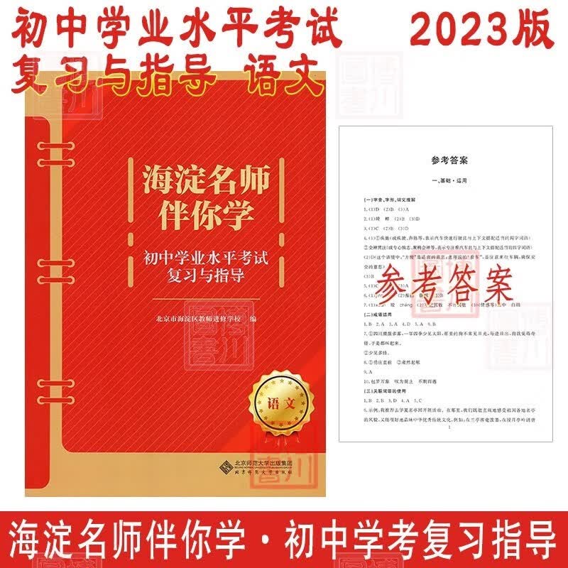 2023版海淀名师伴你学 初中学业水平考试复习与指导 语文 北京中考北京学考初中初三中考总复习指导