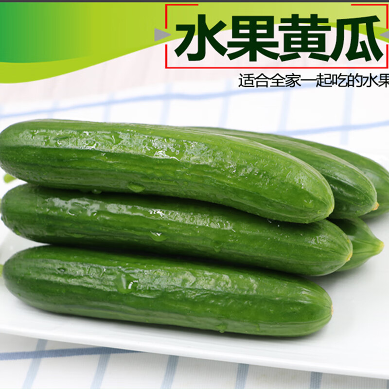 京鲜生 山东水果小黄瓜净重5斤单果80g+ 健康轻食 源头直发
