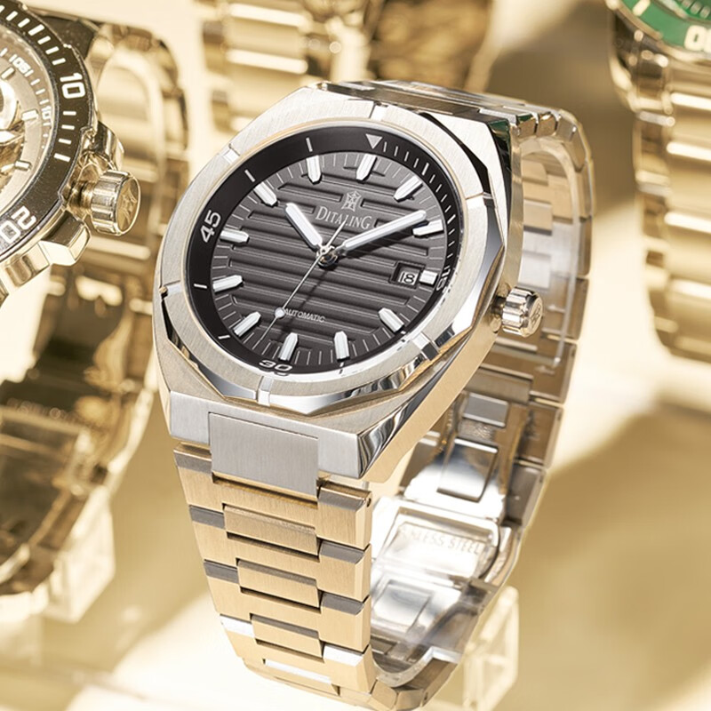 ditaling手表男橡树全自动机械镂空时尚型轻奢皇家系列手表男士腕表