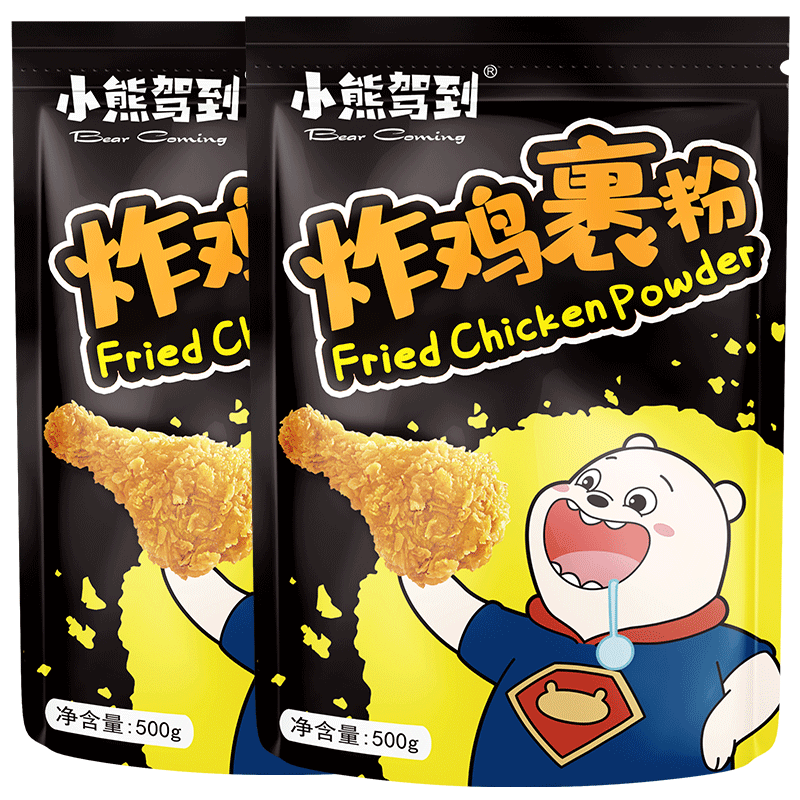 小熊驾到炸鸡粉裹粉价格走势及评测|选择高质量烘焙原料,让你的美食更加诱人!