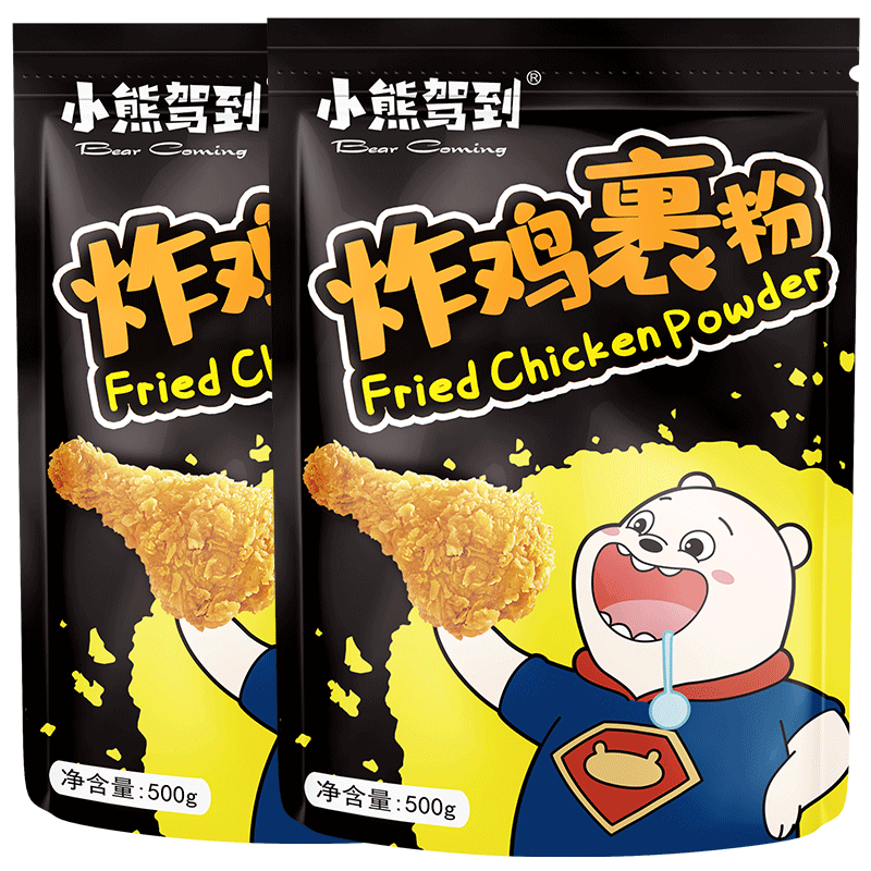 Bear Coming 小熊驾到 炸鸡裹粉 500g*2袋